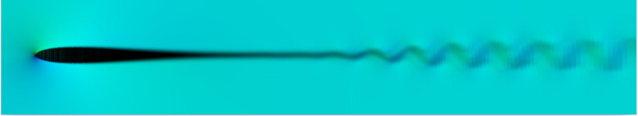 Flow around the airfoil
