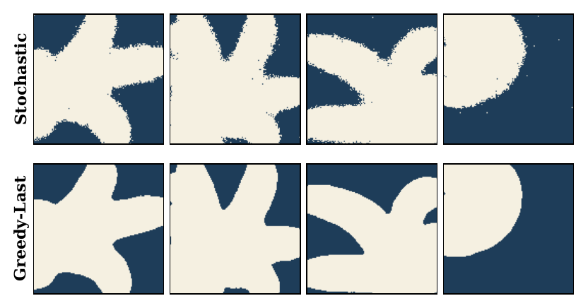 Greedy terminal sampling